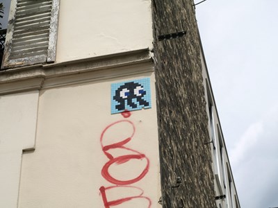 photo graffiti Paris 20eme arrondissement
